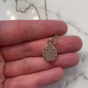 Kendra Scott druzy stone necklace
